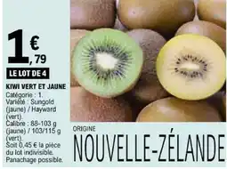 E.Leclerc Kiwi vert et jaune offre