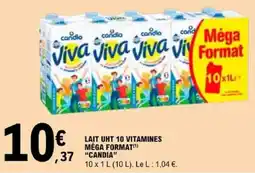 E.Leclerc CANDIA LAIT UHT 10 VITAMINES offre