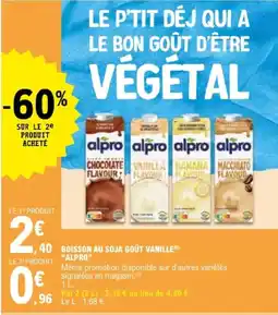 E.Leclerc alpro Boisson au soja offre
