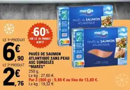 E.Leclerc MARÈS Pavés de saumon atlantique offre