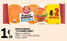 E.Leclerc LA FOURNÉE DORÉE BRIOC'H BURGERS offre