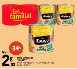 E.Leclerc d'aucy MAÏS CROQUANT offre