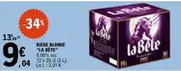 E.Leclerc laBête Bière blonde offre