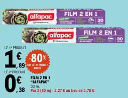 E.Leclerc alfapac FILM 2 EN 1 offre