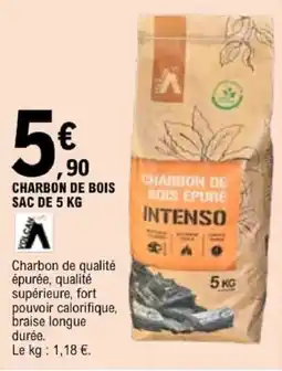 E.Leclerc INTENSO Charbon de bois épuré offre
