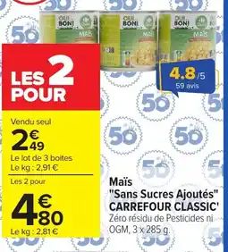 Carrefour Market OUI BON! Maïs offre