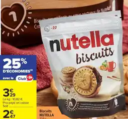 Carrefour Market Nutella biscuits offre