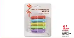 Hyper U RUBANS CORRECTEURS offre