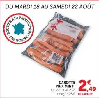 CAROTTE PRIX MINI