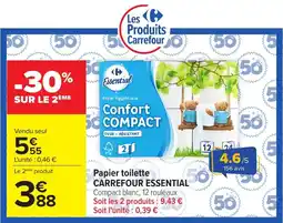 Carrefour Market Carrefour Essential Papier toilette offre