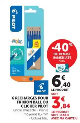 Hyper U PILOT FRIXION offre