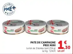 Super U Vescel PATE DE CAMPAGNE offre