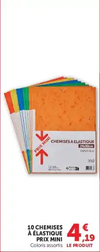 Super U CHEMISES À ÉLASTIQUE offre