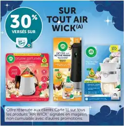 Hyper U AIR WICK brume parfumée offre