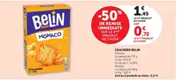 Hyper U Belin Crackers Monaco offre