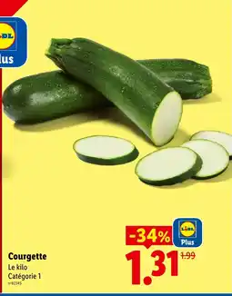 Lidl Courgette offre