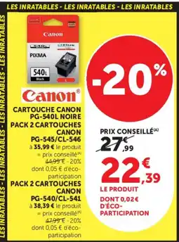 Super U Canon Cartouche PG-540L offre