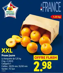 Lidl Prune jaune offre