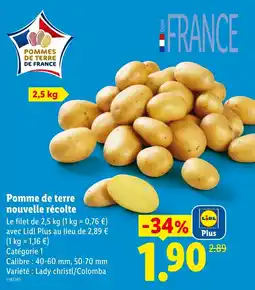 Lidl Pommes de terre offre