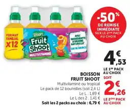 Hyper U Teisseire Fruit Shoot offre