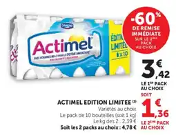 Hyper U Actimel offre