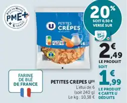 Hyper U U PETITES CRÊPES offre