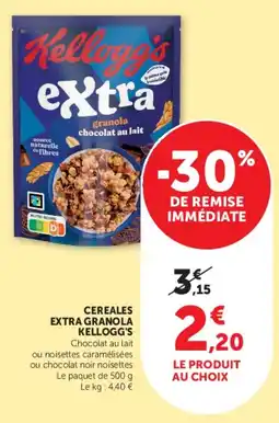 Hyper U Kellogg's Extra Granola offre