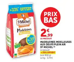Hyper U St Michel Madeleines Moelleuses offre