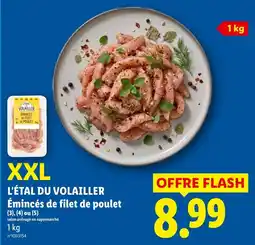 Lidl Pillet VOLAILLER Émincés de filet de poulet offre