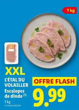 Lidl L'ÉTAL DU VOLAILLER Escalopes de dinde offre