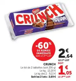 Hyper U Nestlé Crunch offre