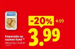 Lidl Empanadas au saumon fumé offre