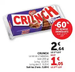 Super U Nestlé Crunch offre