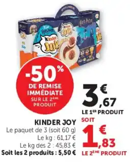 Hyper U Kinder Joy offre