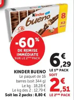 Hyper U Kinder Bueno offre