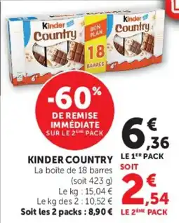 Super U Kinder Country offre