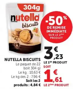 Super U Nutella biscuits offre