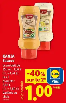 Lidl KANIA Sauces offre