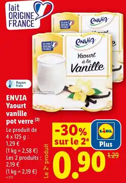 Lidl Envia Yaourt vanille offre