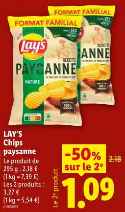 Lidl Lay's Chips paysanne offre
