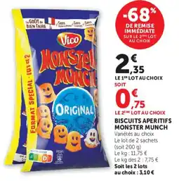 Super U Vico Monster Munch offre