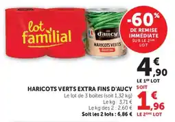 Hyper U d'aucy Haricots verts offre