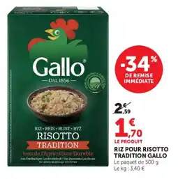Super U Gallo Risotto Tradition offre