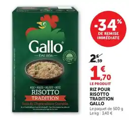 Hyper U Gallo Risotto Tradition offre