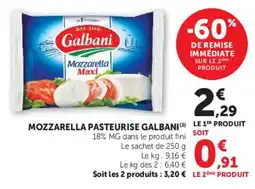 Hyper U Galbani Mozzarella Maxi offre