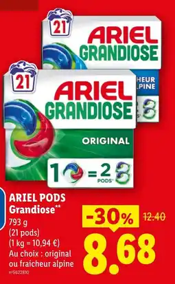 Lidl ARIEL PODS Grandiose offre