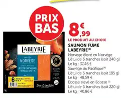 Super U LABEYRIE SAUMON FUME offre