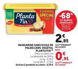 Super U Planta Fin Margarine offre