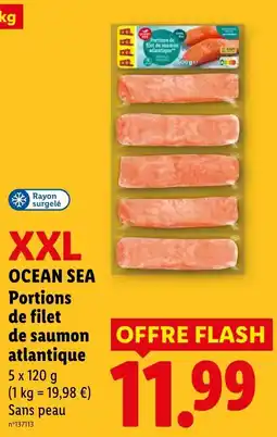 Lidl XXL OCEAN SEA Portions de filet de saumon atlantique offre