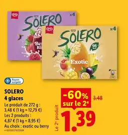 Lidl SOLERO glaces offre
